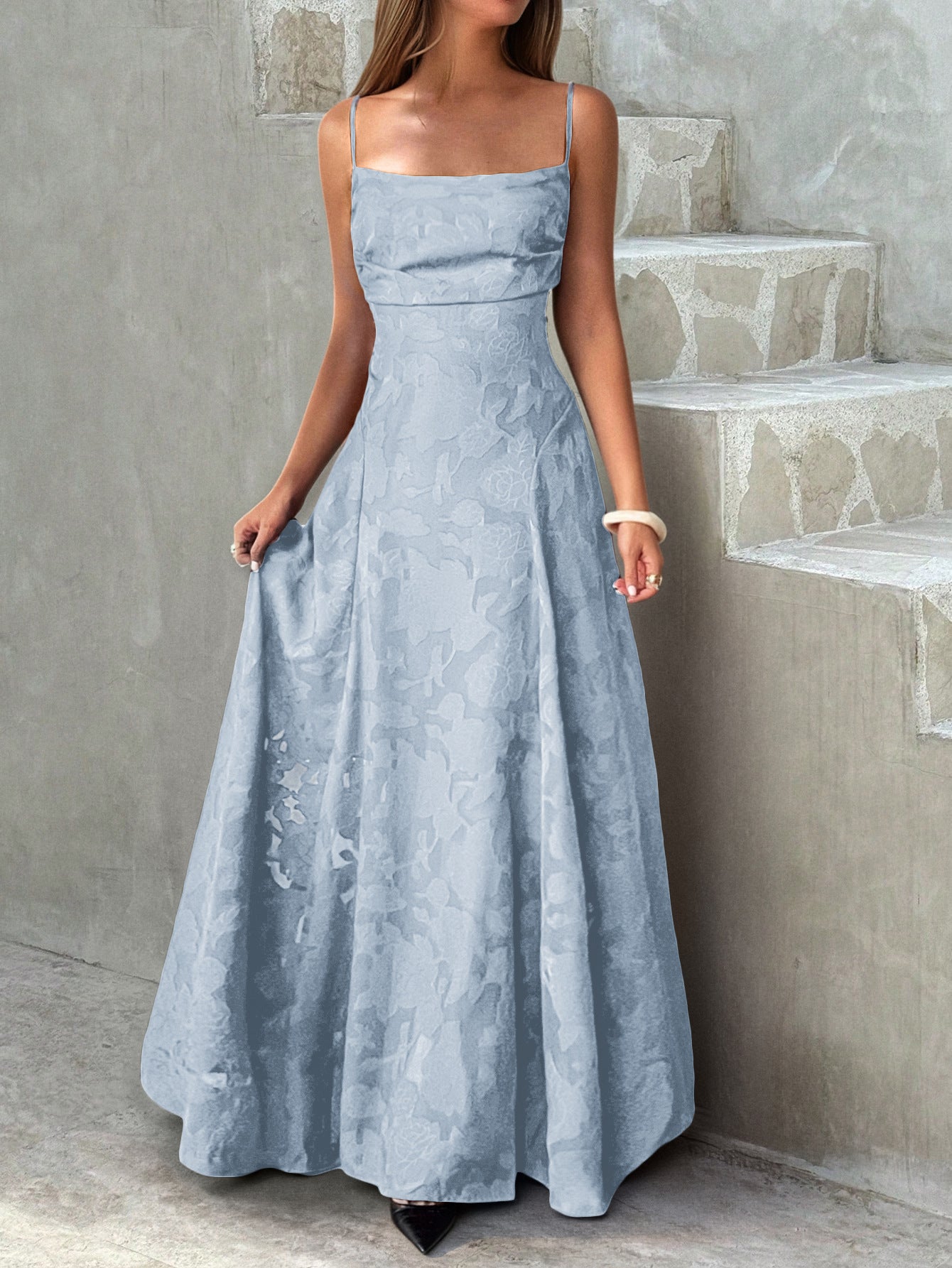 Women Elegant Temperament A-Length Skirt Dress