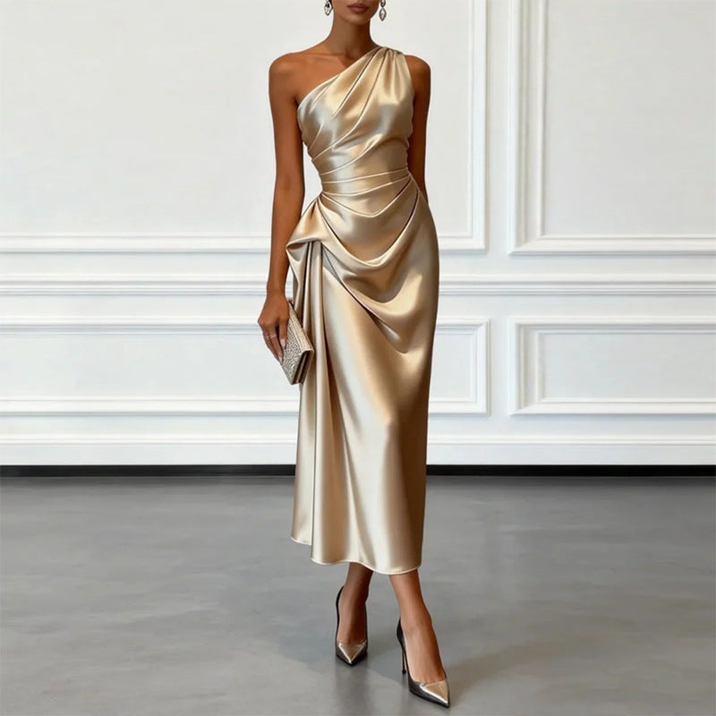 Women Sexy Elegant Off-Shoulder Evening Dress