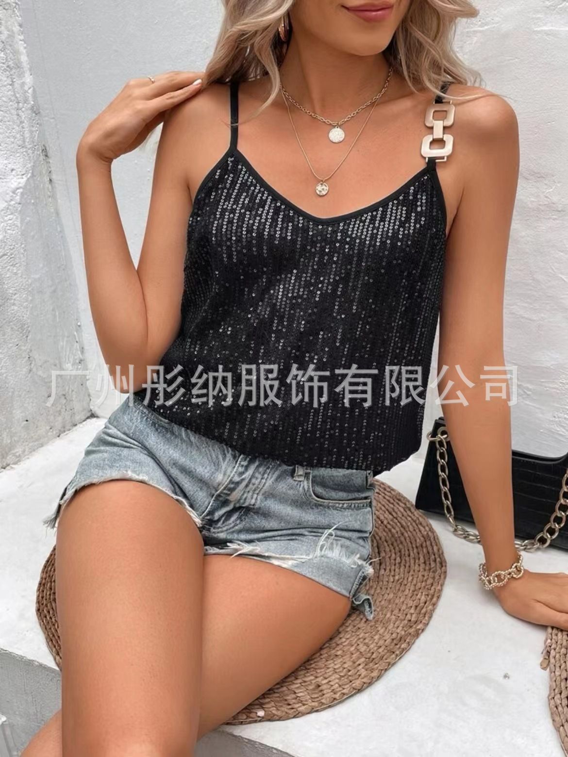 Sexy Top Sequin Camisole Women