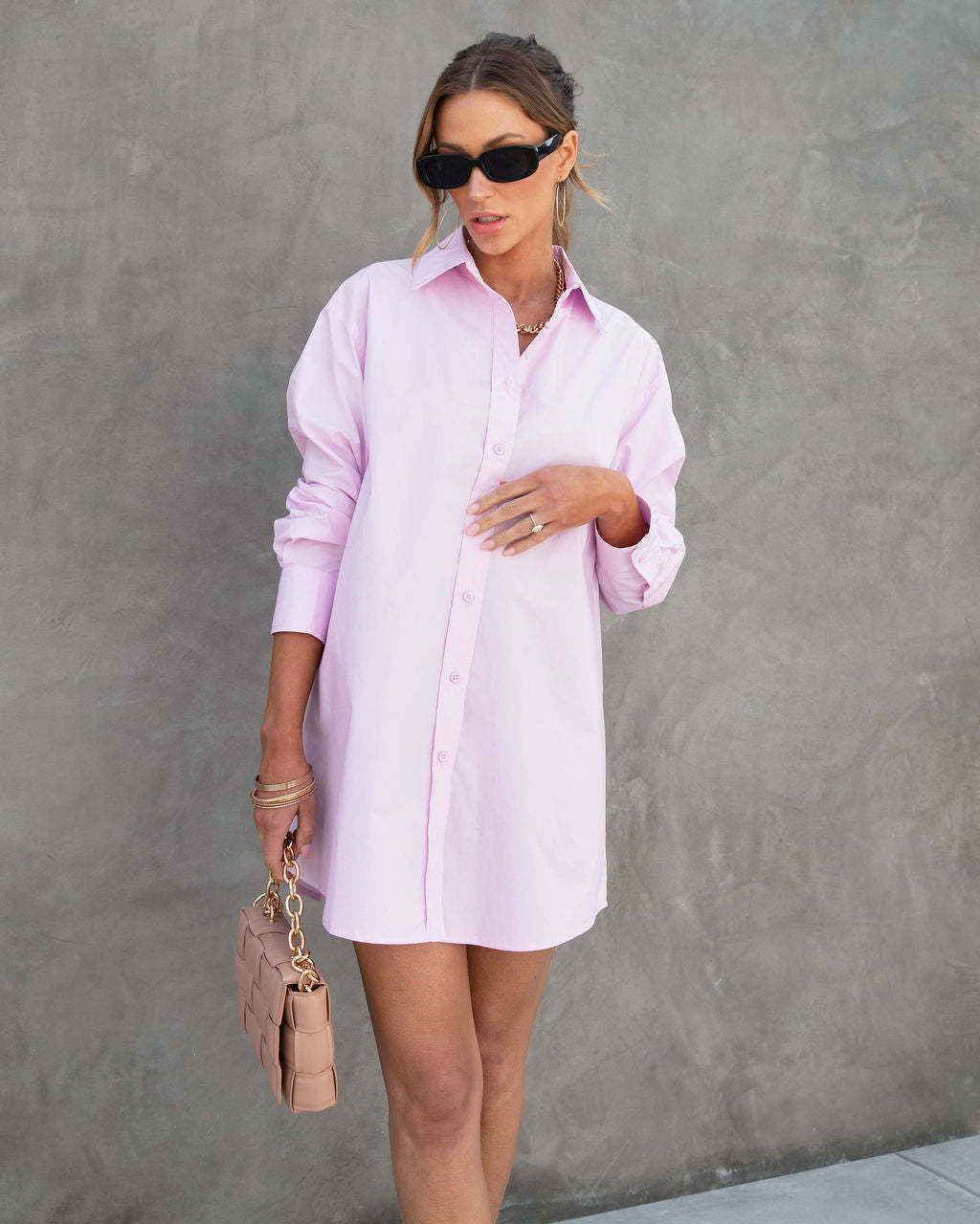 Women's Loose Lapel Single-breasted Medium and Long Blouse