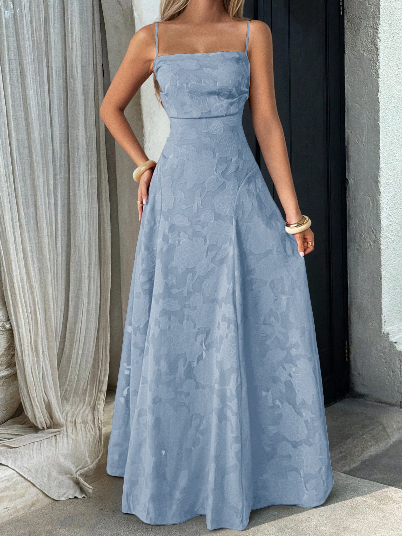 Women Elegant Temperament A-Length Skirt Dress
