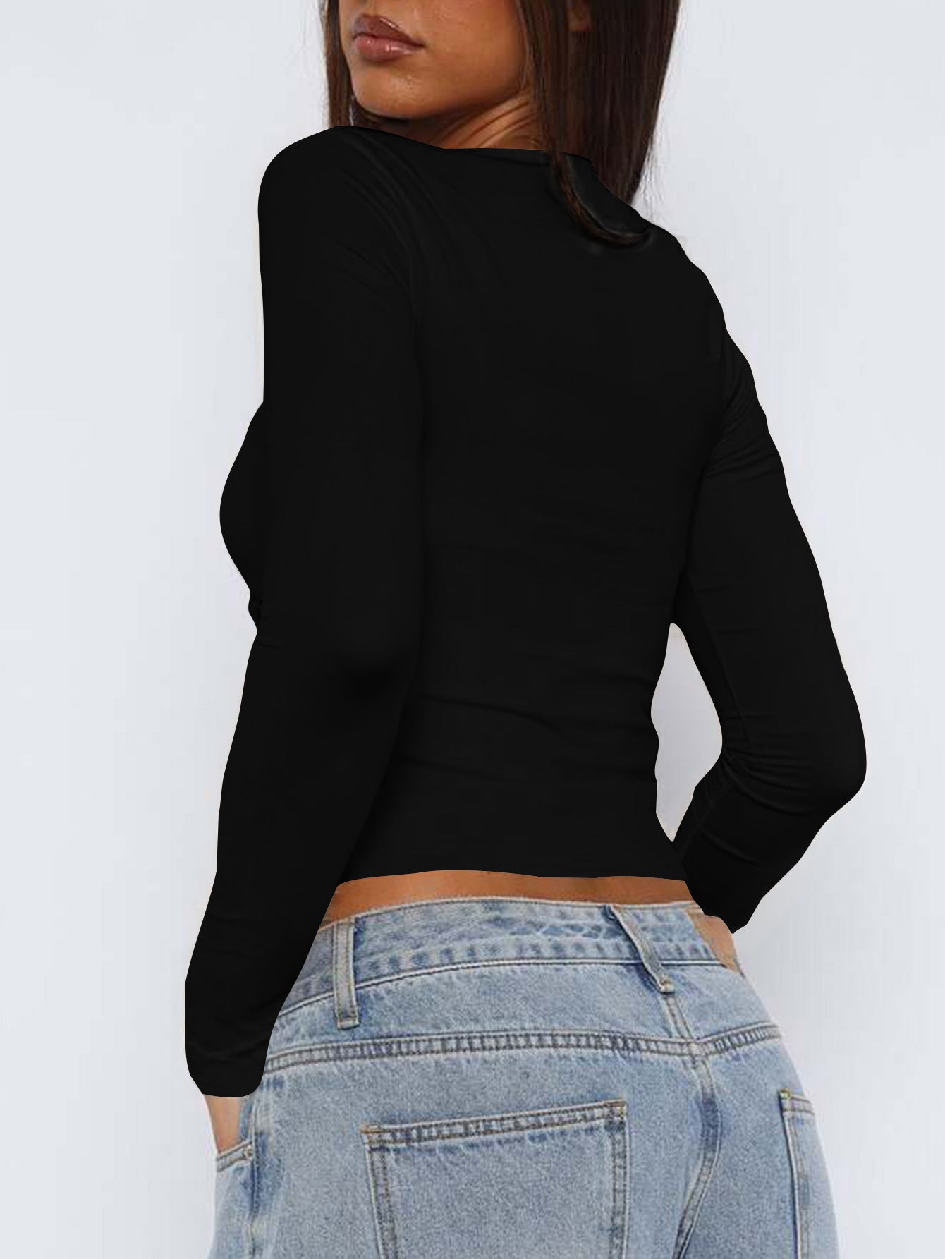 Women Y2K Sexy Slim Fit Sweet and Spicy Style Bm Long Sleeve Knitted