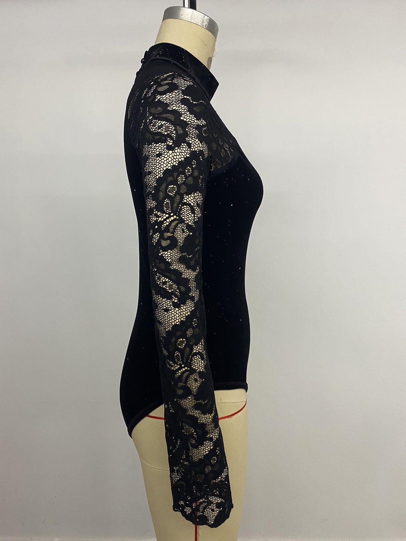 Sexy Turtleneck Lace Bodysuit
