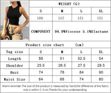 Summer Solid Color Tight Short Sleeveless Vest Top
