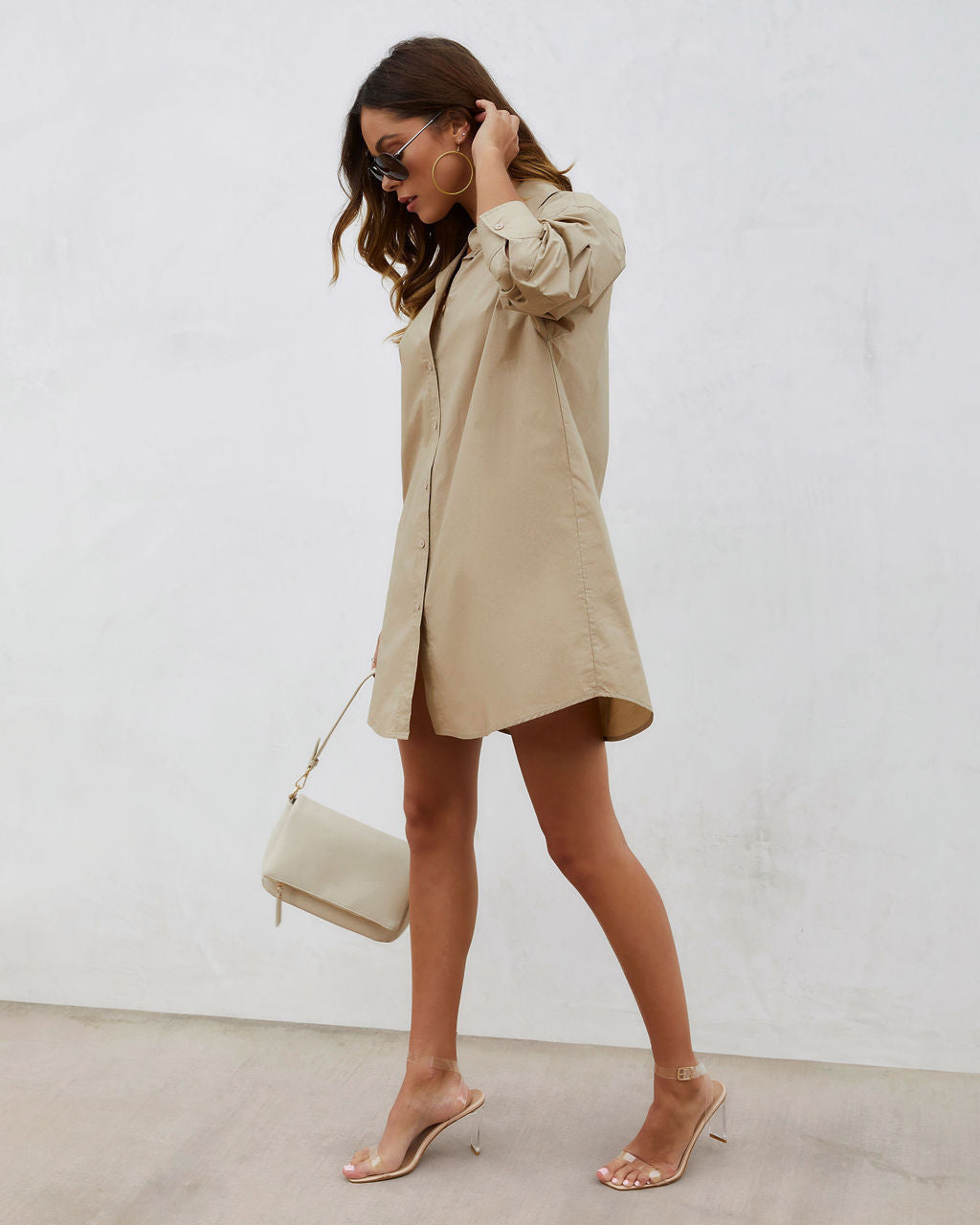 Women's Loose Lapel Single-breasted Medium and Long Blouse