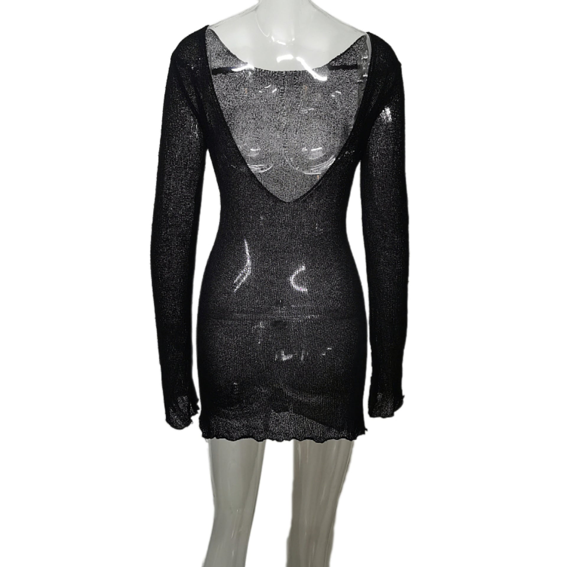 Women's Knitted Sexy Beach Dress Blouse Dress