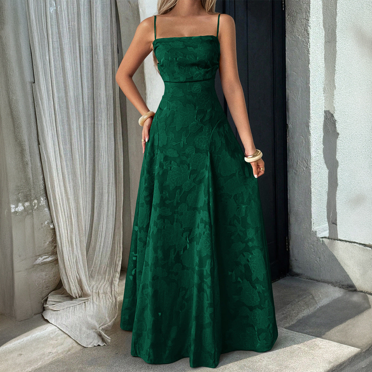 Women Elegant Temperament A-Length Skirt Dress