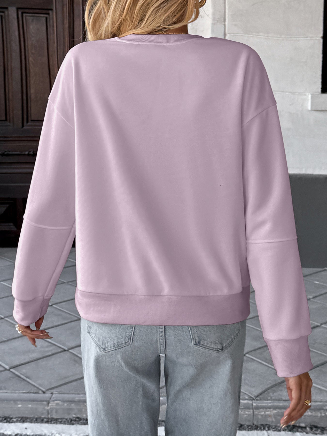 Casual Top Striped Bow Sweater Women