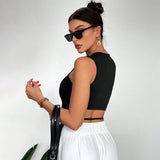 Womens Summer Sleeveless Sexy Back Tank Top