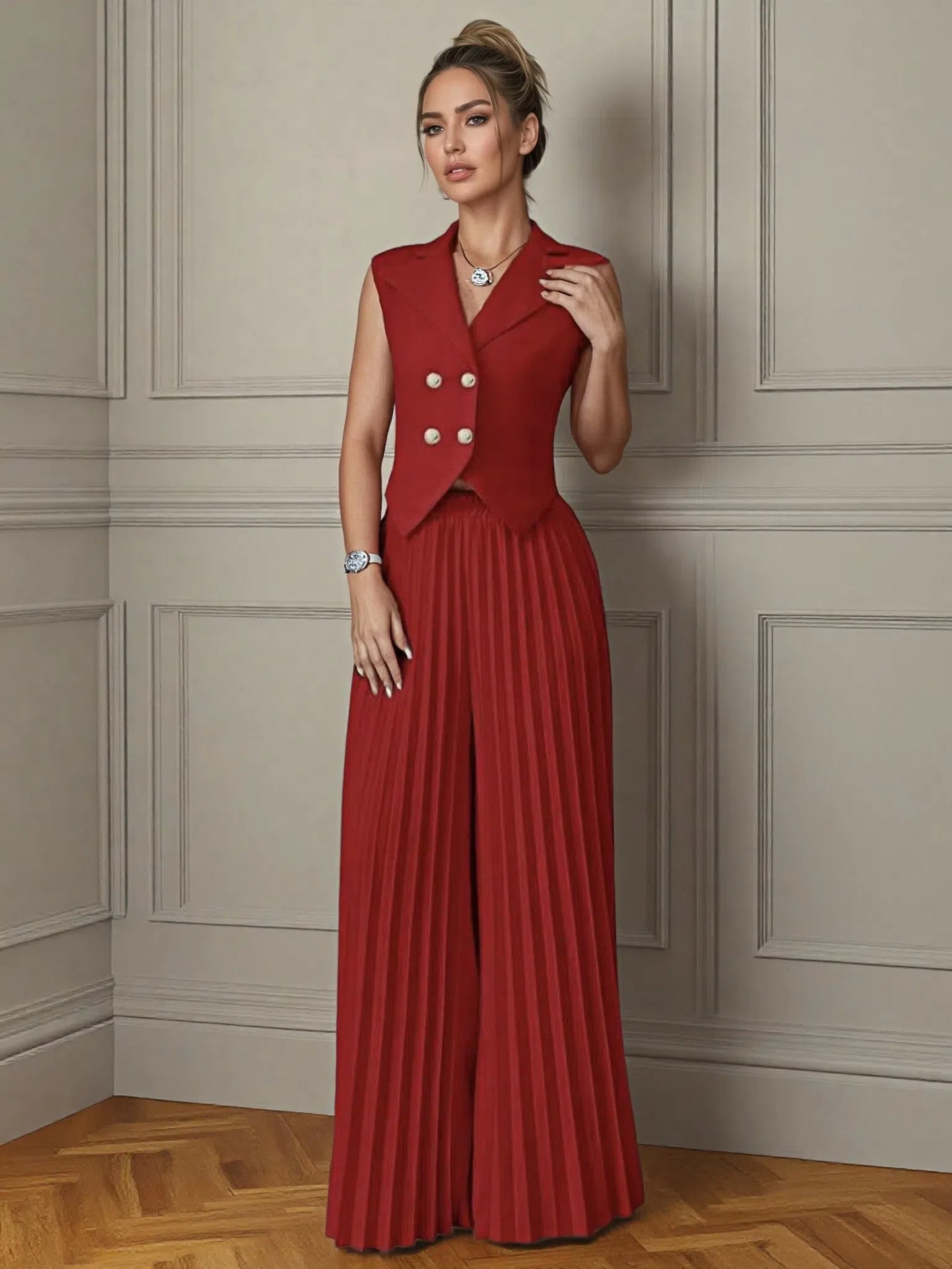 Vest Pants Two-piece Trousers Suit Women