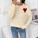 Valentine's Day Top Love Pullover Sweater Women