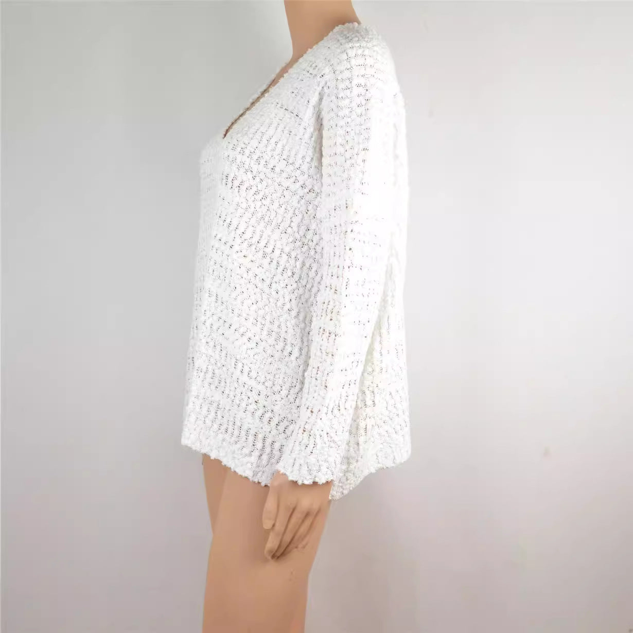 Women's Pullover Hooded Knitted Sweater