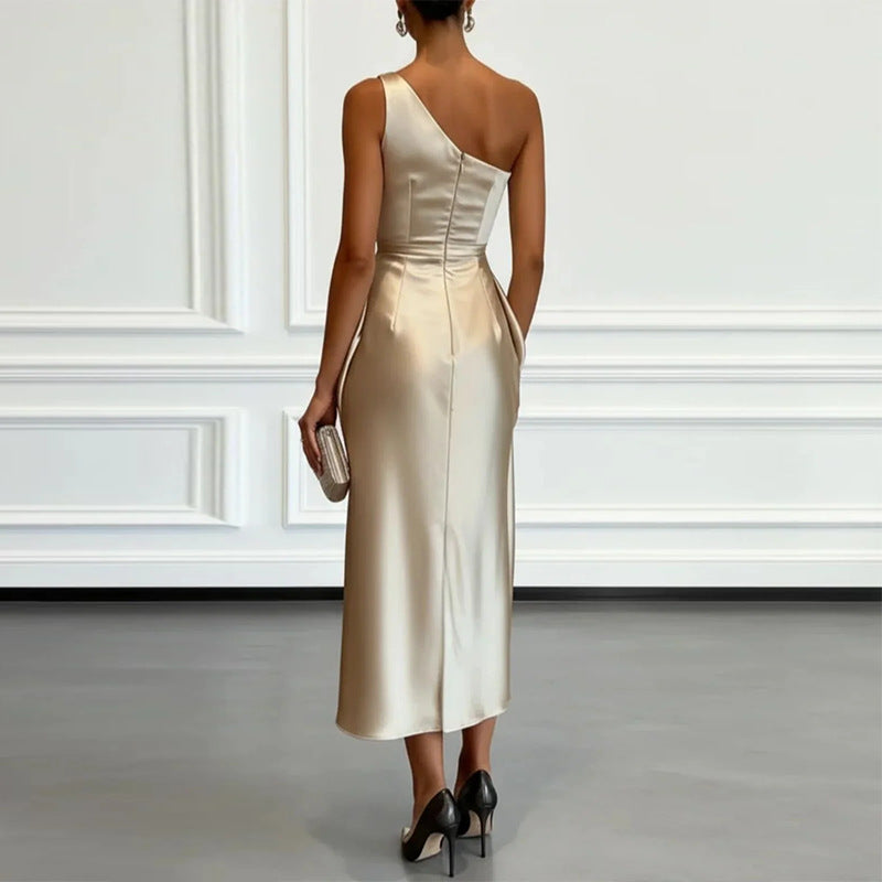 Women Sexy Elegant Off-Shoulder Evening Dress