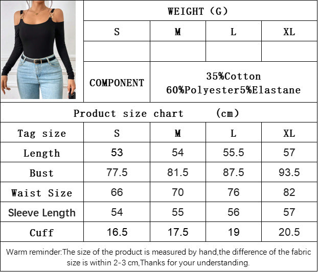 Women Long Sleeve Vest Knitted Slim Solid T-Shirt Top