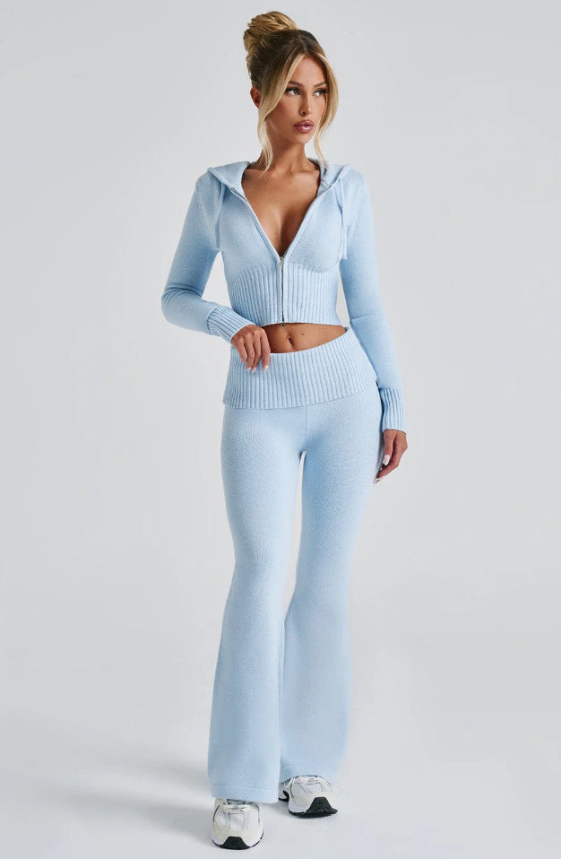 Hooded and Pants Set Women's Two-piece Set