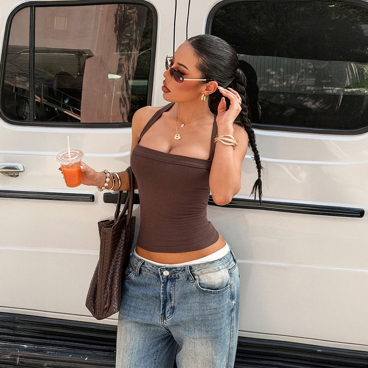 Women Y2K Sling Tube Top Women's Top