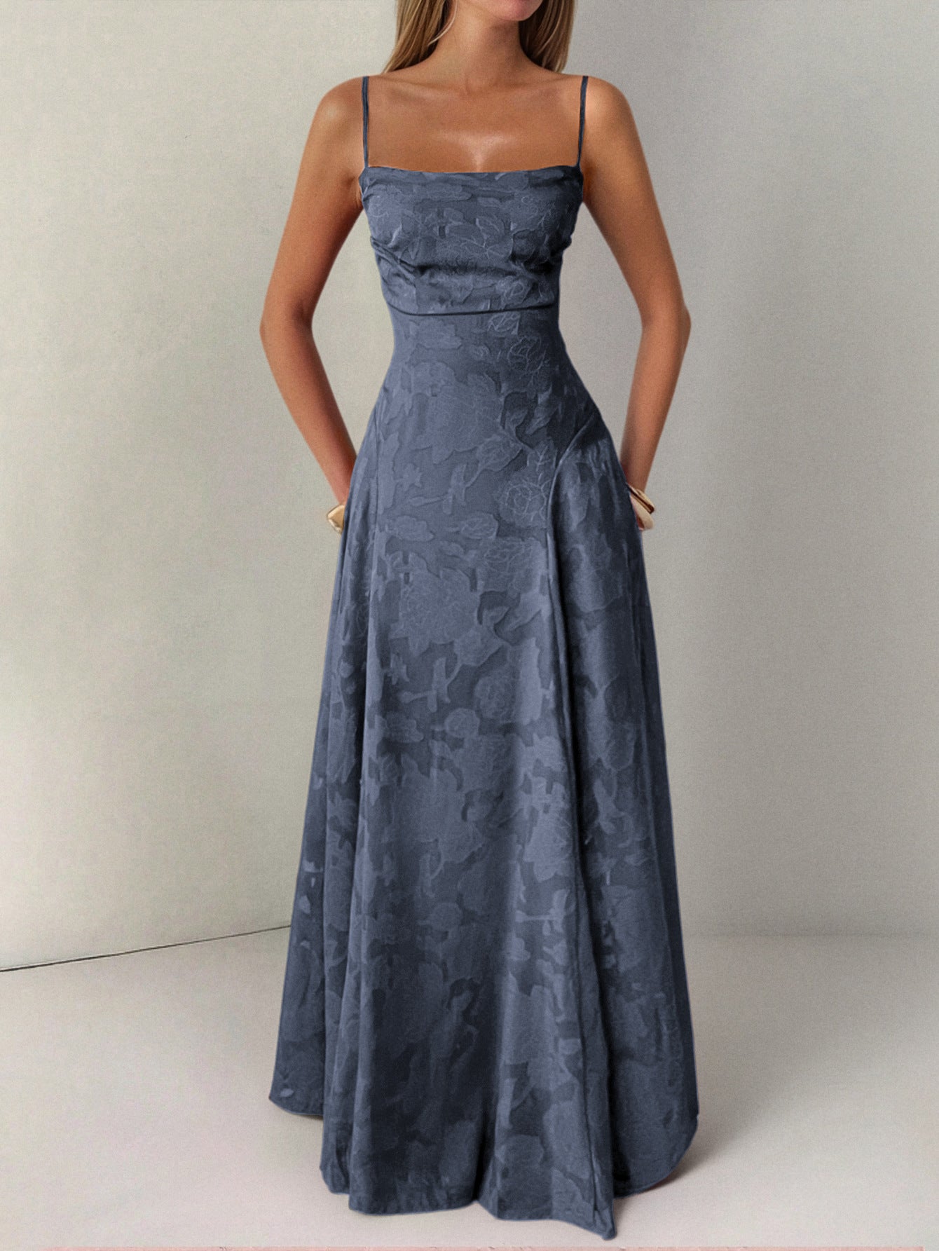 Women Elegant Temperament A-Length Skirt Dress