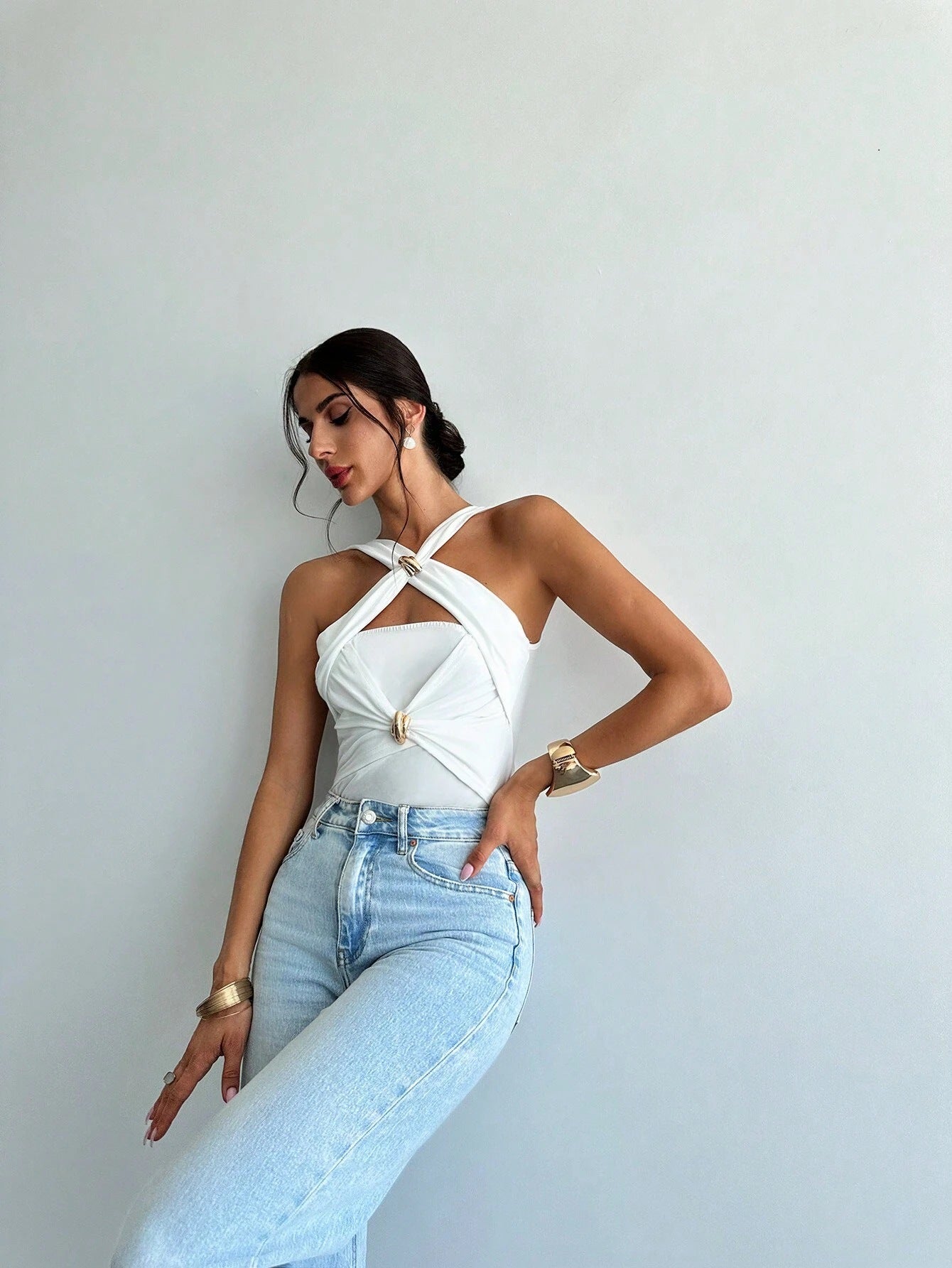 Women's Jumpsuit Summer Waist Skinny Bodysuits