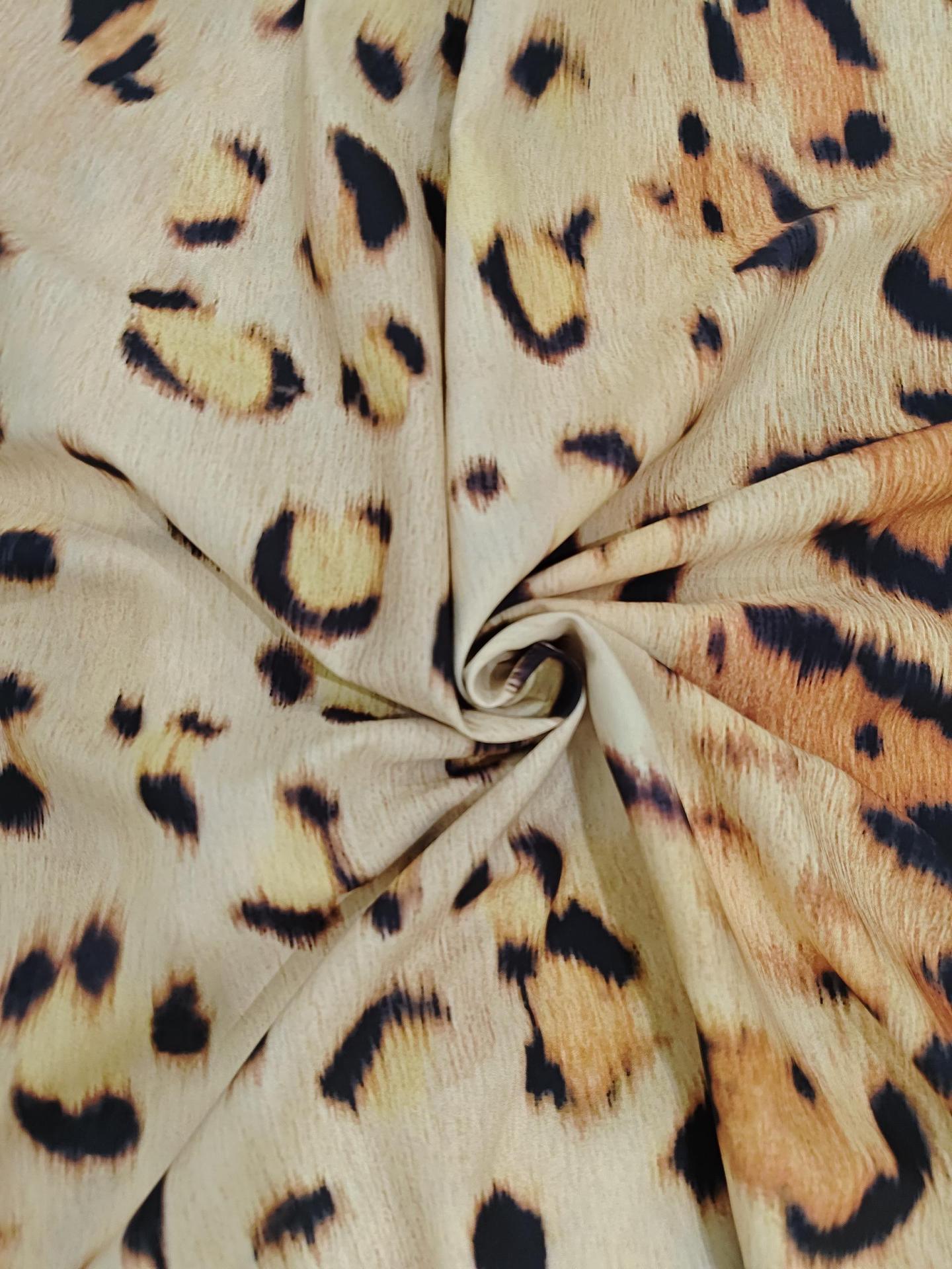 Women Sexy Leopard Print Suspender Waist A Line Dress