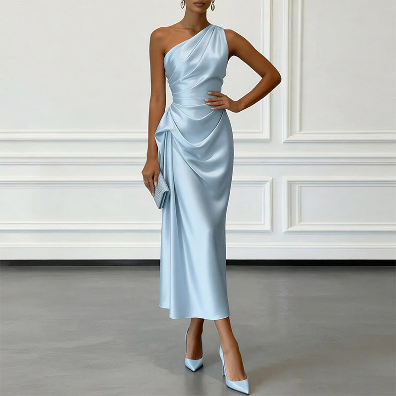 Women Sexy Elegant Off-Shoulder Evening Dress