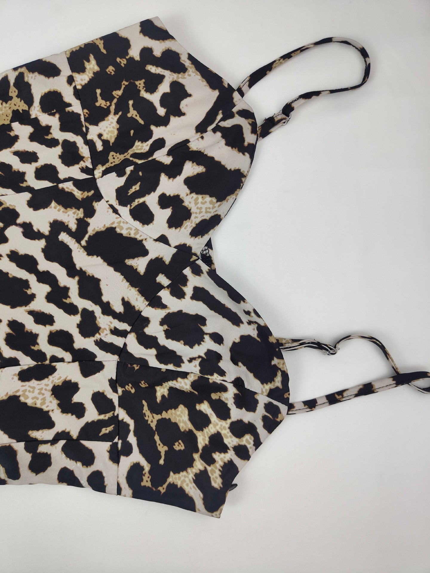 Women Fashion Sexy Elegant Leopard Print Suspender Dress