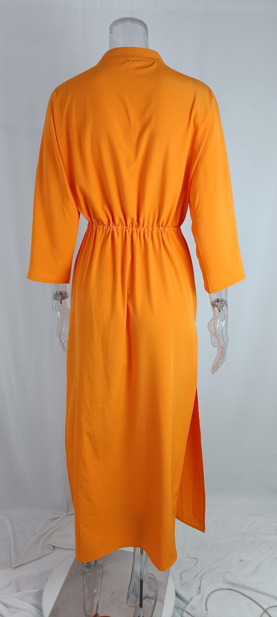 Women's Casual Solid Color V-neck Strap Slim Dress