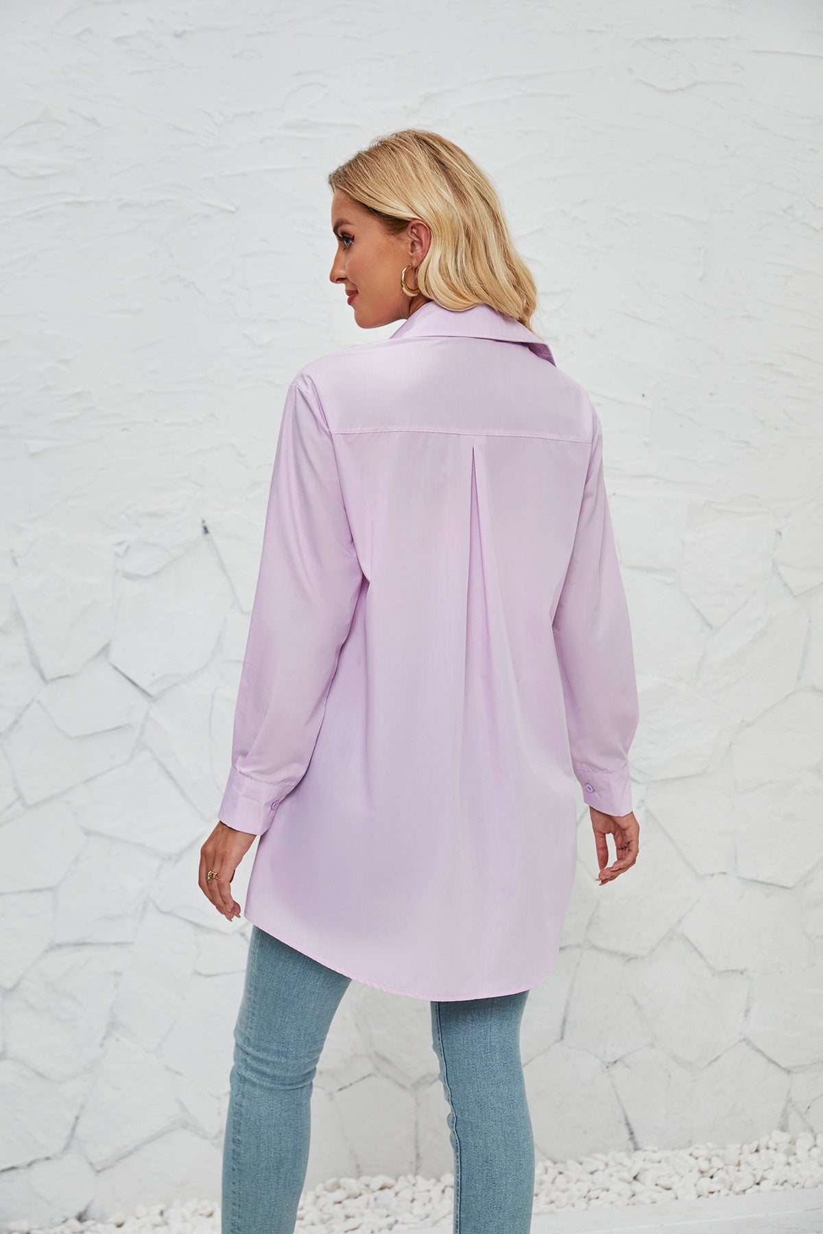 Women Jacket Solid Color Fashion Casual Long Sleeve Shirt Women