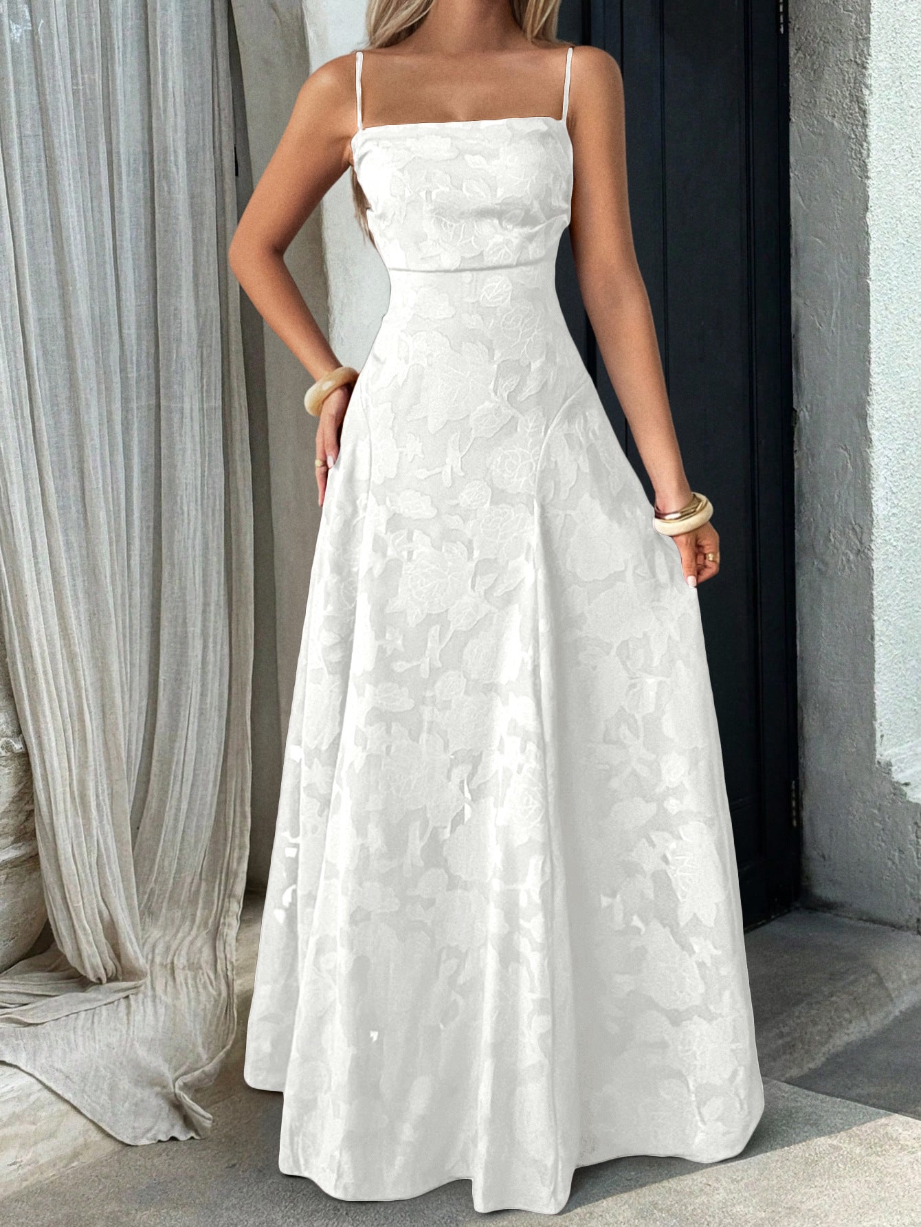 Women Elegant Temperament A-Length Skirt Dress