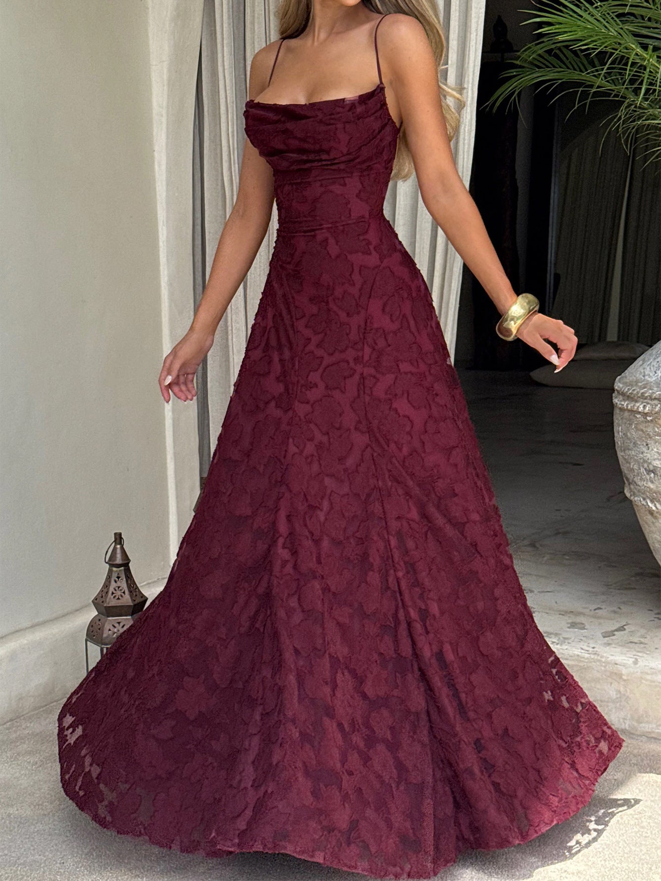 Women Elegant Temperament A-Length Skirt Dress