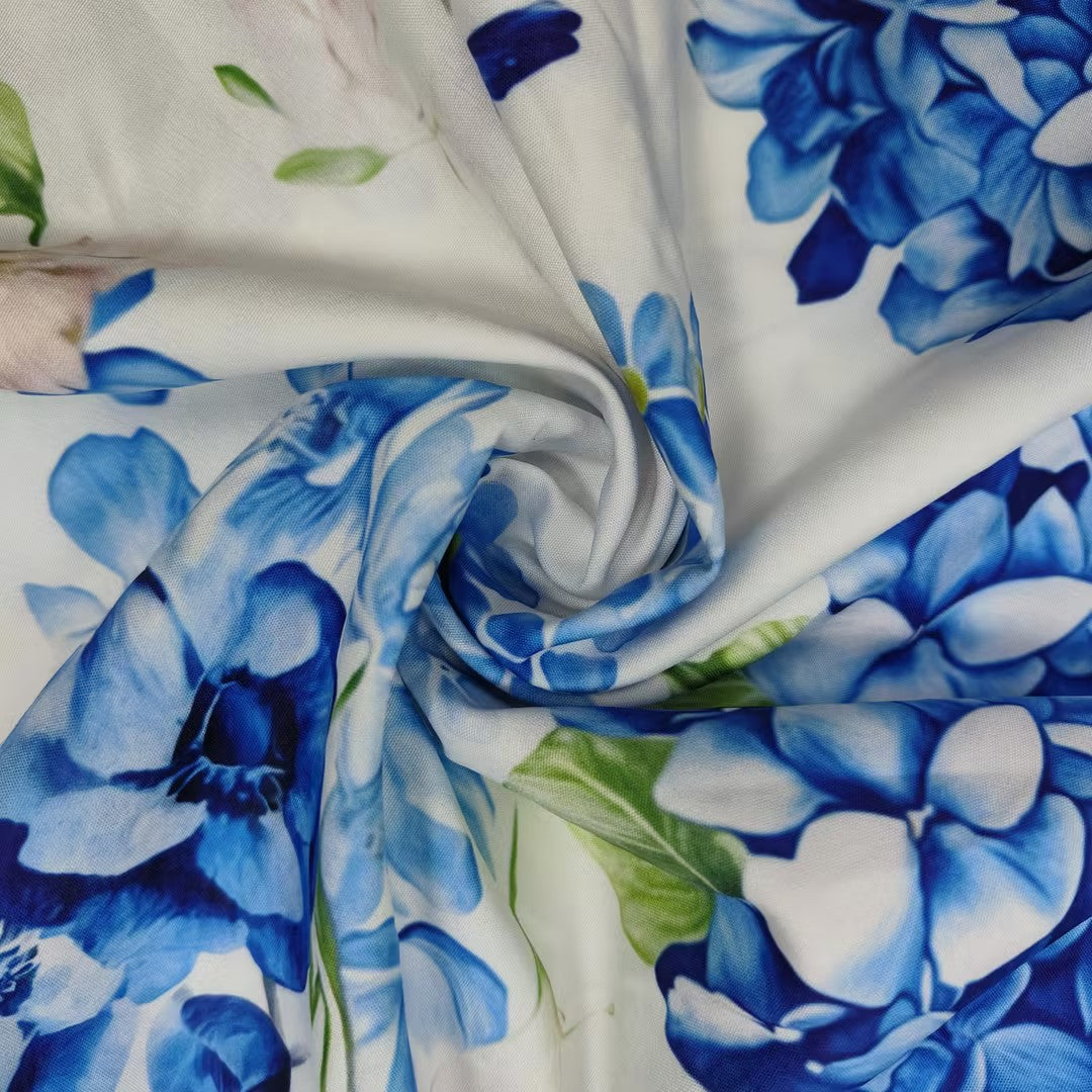 Women's Elegant Fashion V-neck Bubble Sleeve Ruffle Edge Dress