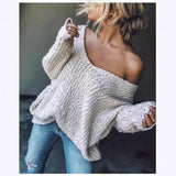 Women's Pullover Hooded Knitted Sweater