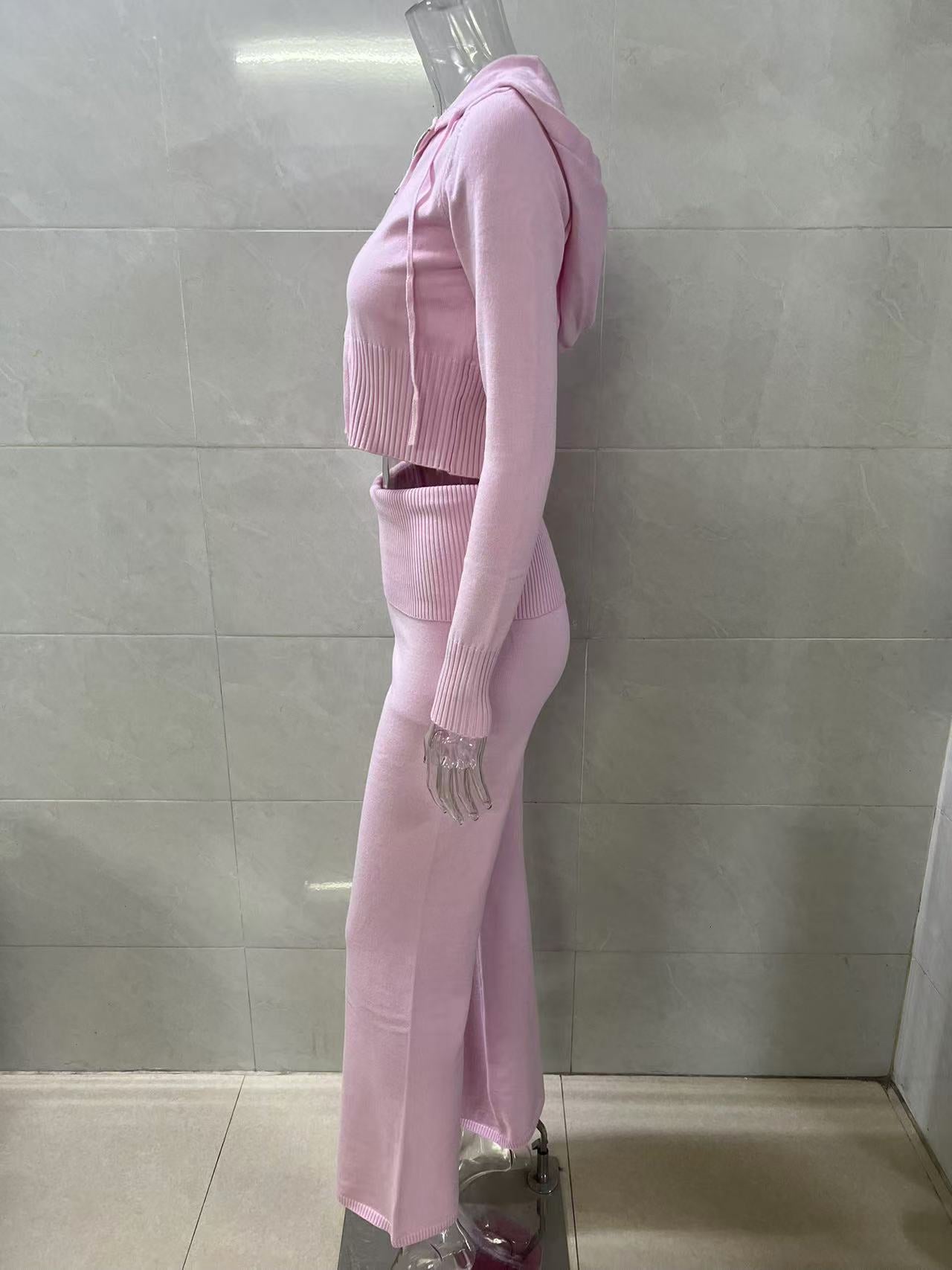 Hooded and Pants Set Women's Two-piece Set