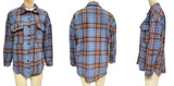 Women Casual Fashion Single-breasted Plaid Loose Wool Jacket