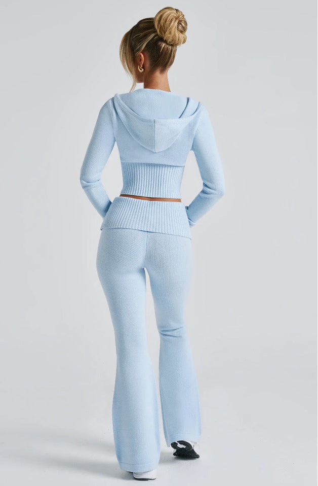 Hooded and Pants Set Women's Two-piece Set