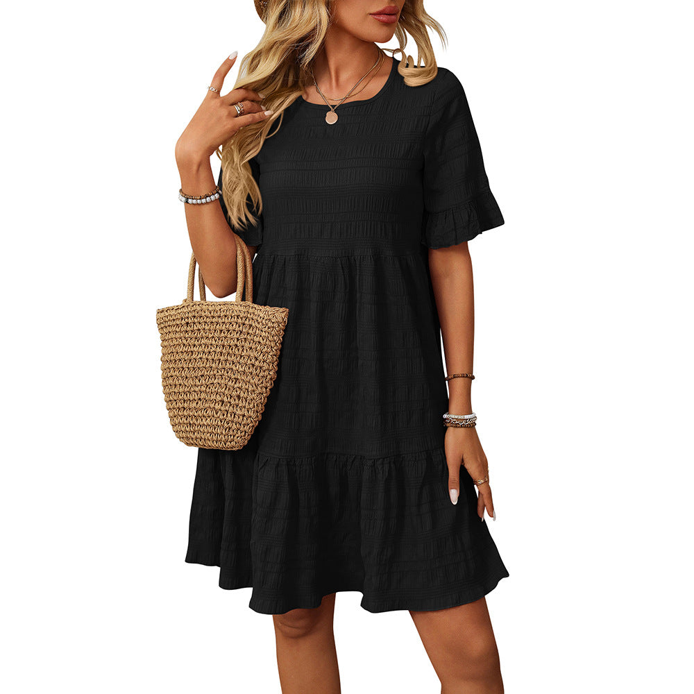 Women's Loose Casual Short Sleeve Elegant Dress