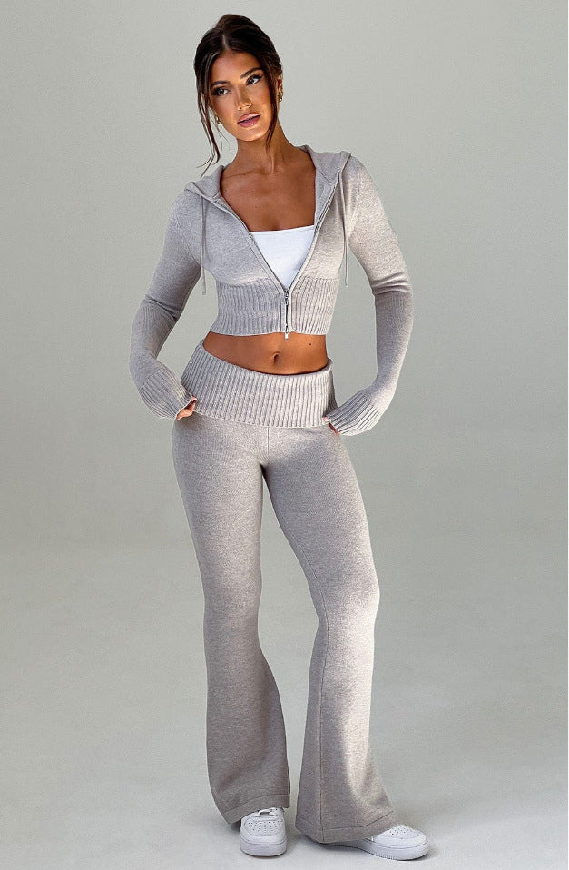 Hooded and Pants Set Women's Two-piece Set