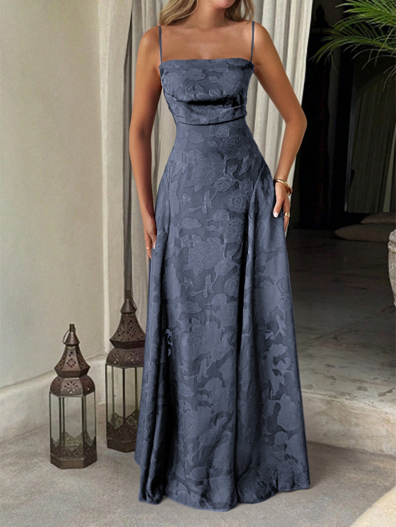 Women Elegant Temperament A-Length Skirt Dress
