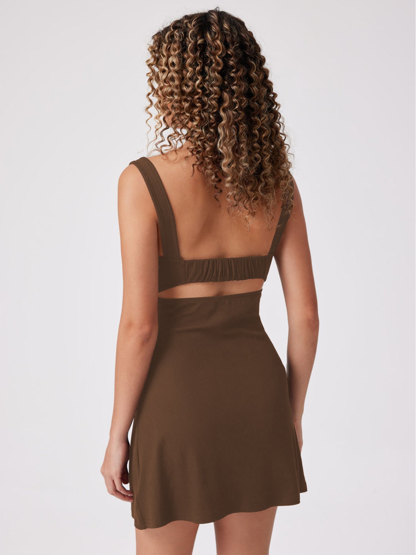 Women's Backless Waist Swing Dress