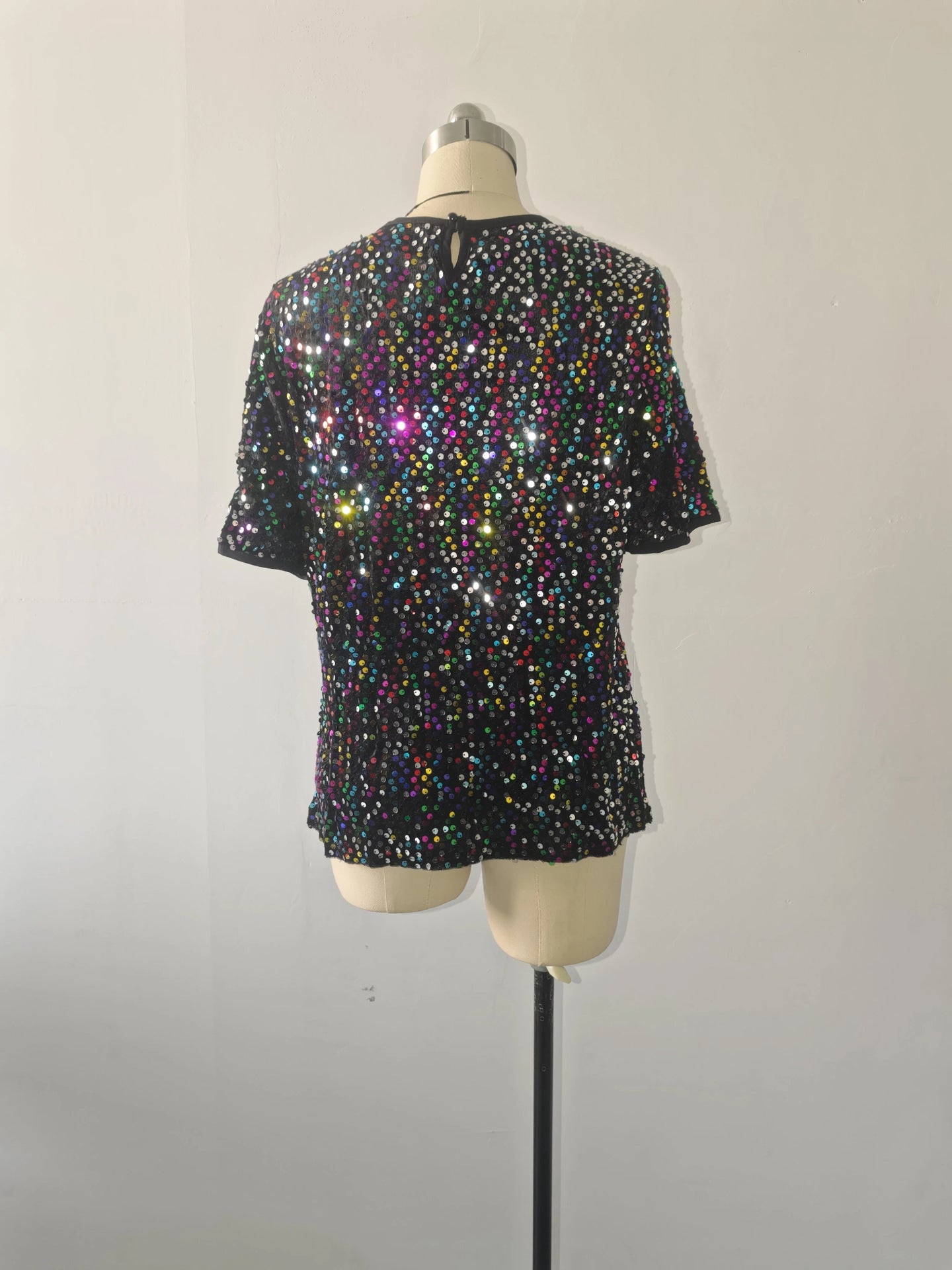 Short Sleeve Bag Neck Crew Neck Top Women's T-Shirt