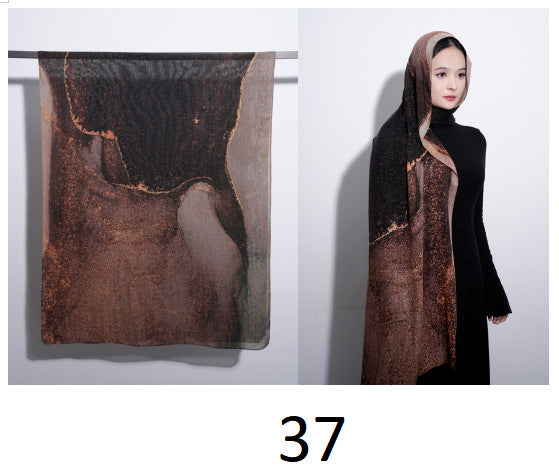 Cotton Headscarf Soft Lightweight and Breathable Daily Fashion Headscarf