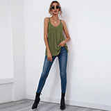 Women's Sexy Vest T-Shirt V-Neck Sleeveless Top