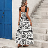 Women Vintage Print Dress