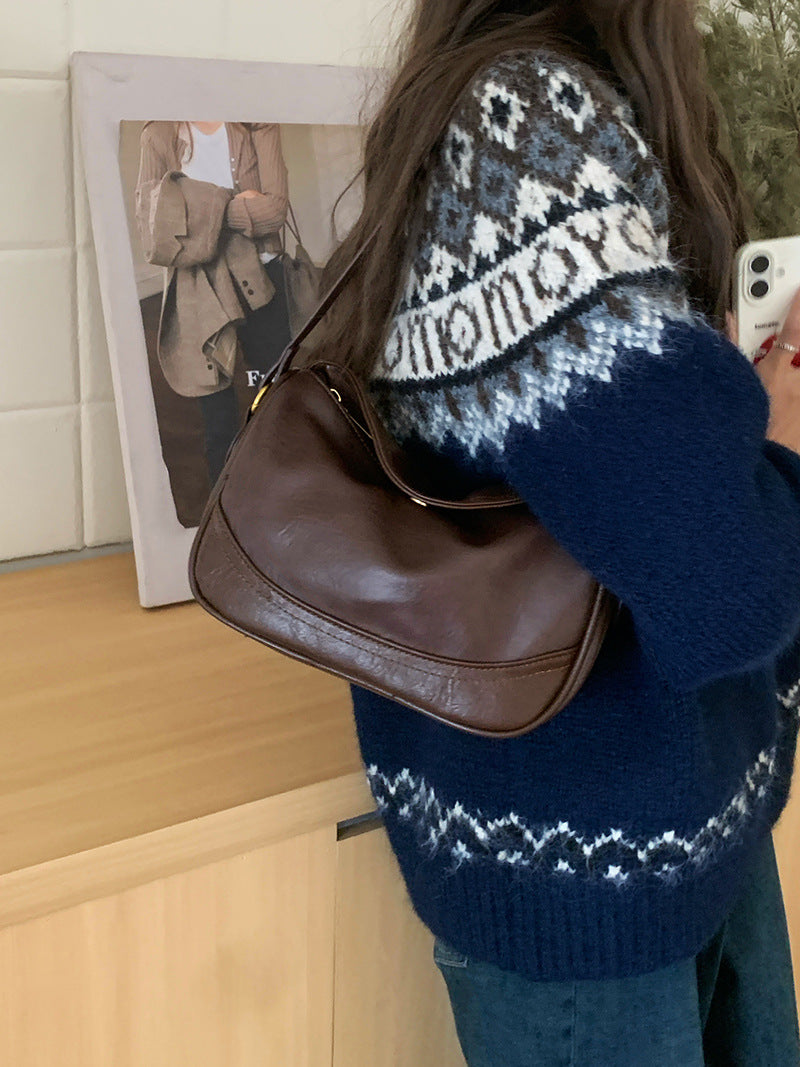 Women Vintage Shoulder Underarm Bag Crossbody Bag