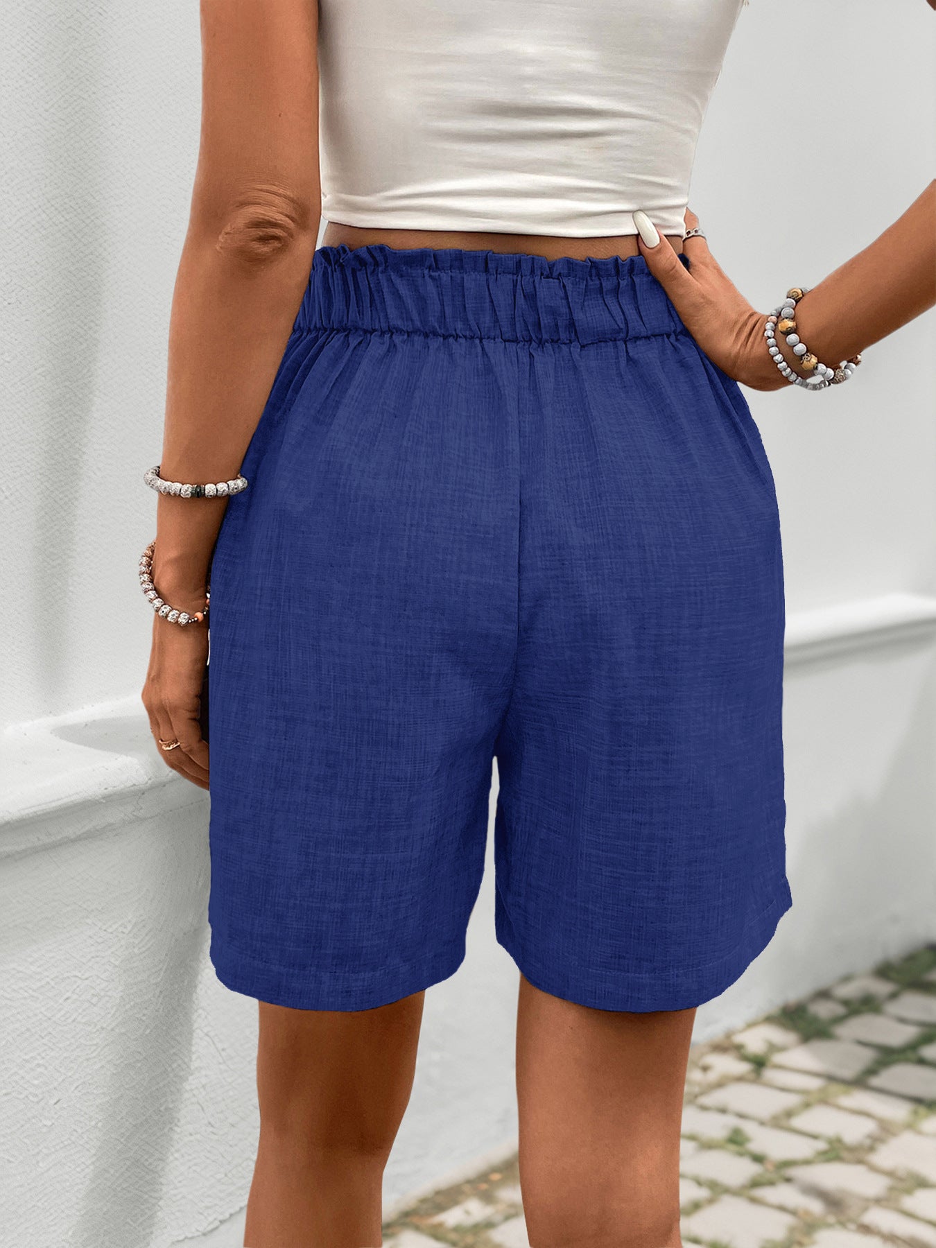 Summer Loose Pants Basic Solid Color Shorts Women