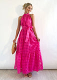 Women's Casual Sleeveless Waist Dress Women's Long Dress
