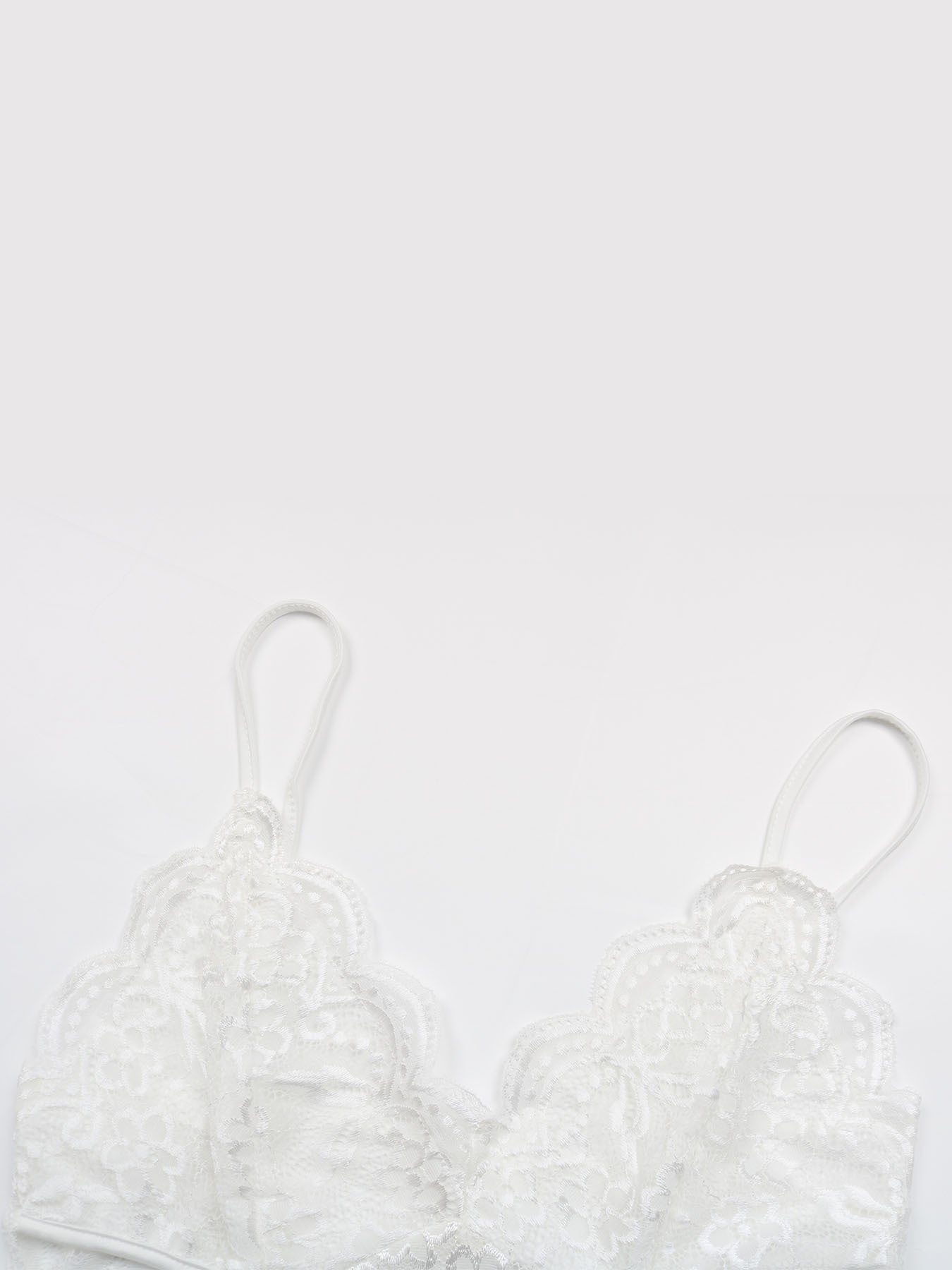 Women Ruffle Skirt Lace Suspender Dress