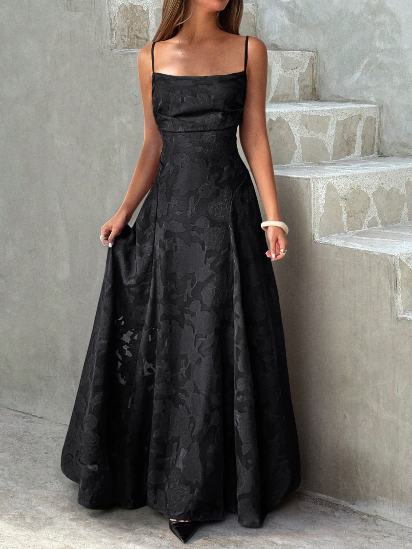 Women Elegant Temperament A-Length Skirt Dress