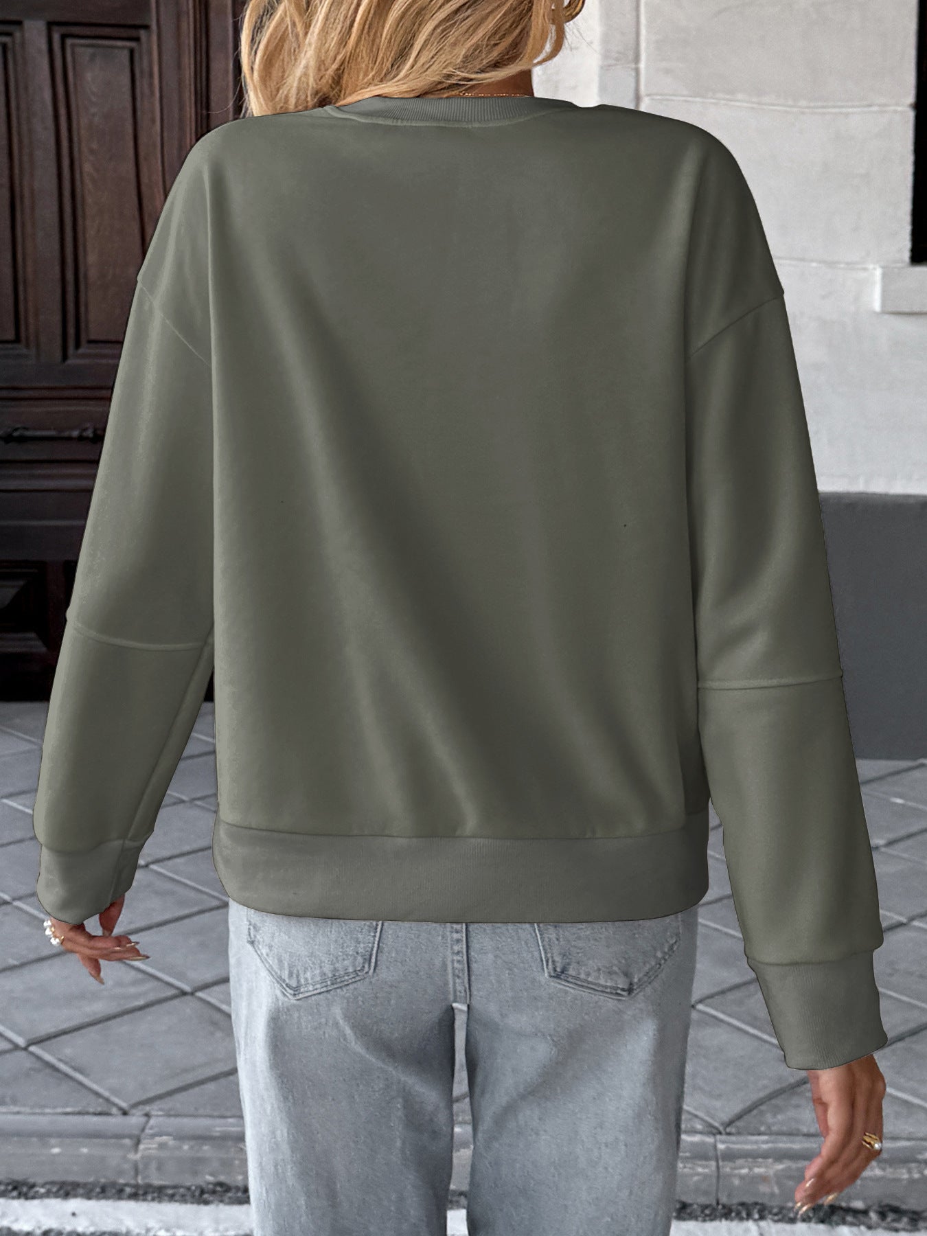 Casual Top Striped Bow Sweater Women