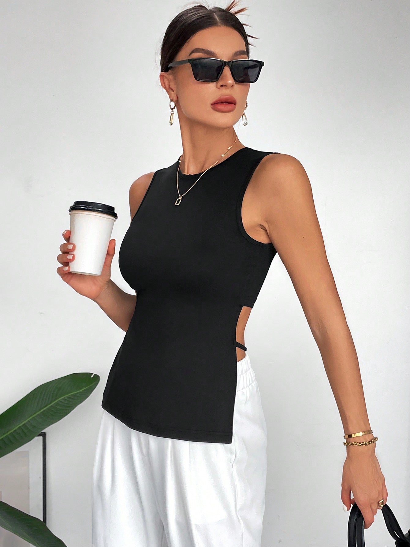 Womens Summer Sleeveless Sexy Back Tank Top
