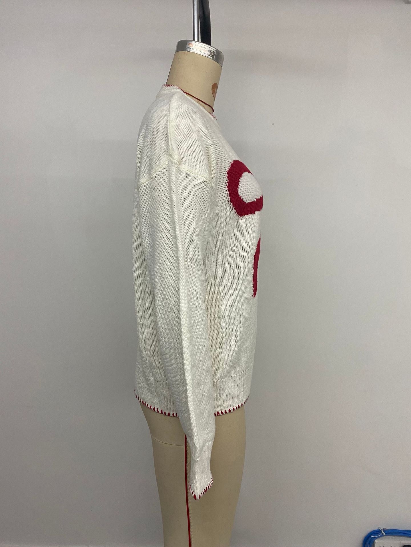 Long Sleeve Crew Neck Valentine's Day Sweater